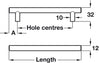Barkston Bar Hdl St SSE D12x192mm cc