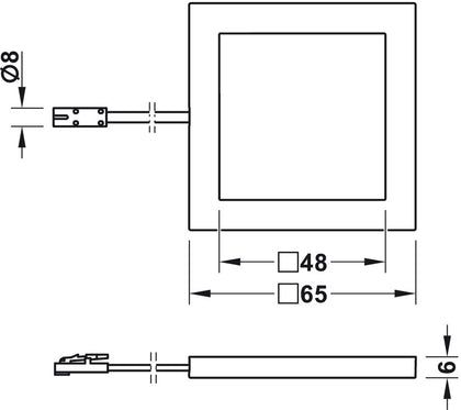 Loox LED2051 DL 12V/2.5W 4000K Slv