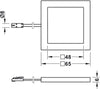Loox LED2051 DL 12V/2.5W 4000K Slv