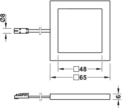 Loox LED3036 DL 24V/2.5W 4000K Slv