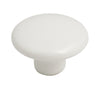 Knob Porcelain White D37x25mm