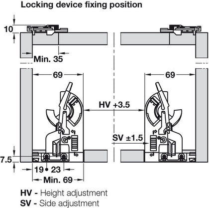 Dynapro Fnt Locking Device LH 200pc