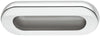 Inset Hdl ZA Pol Chr/Alu Col 112x40mm