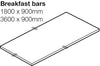Maia Cappucci B/Bar 1800 x 900 x 42 mm