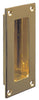 Flush Pull Hdl 102x51mm Brass PB