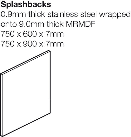 Stainless Steel S/B 600x750x10mm
