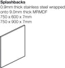 Stainless Steel S/B 600x750x10mm
