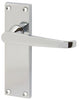 Victorian Plain Hdls/Plt Latch ZAPC CLR