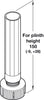 Plinth Foot+Shaft Tube 150mm Pl Black
