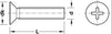 Screw Cross Slot Csk SZP PH2 M5x25mm