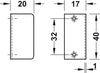 Glass Door Cyl Lever Lock B H1 MNP