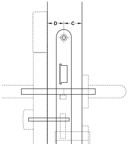 Dialock DT700/710 Square Set Set 1 Steel