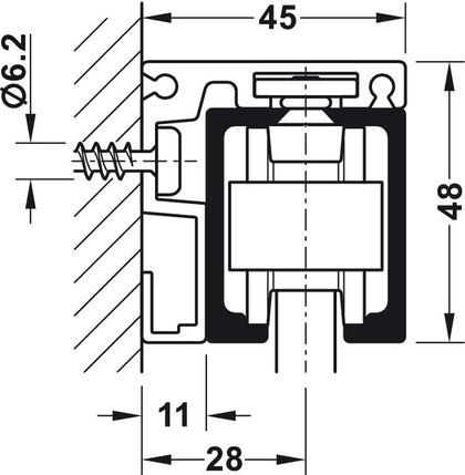 Hawa Junior 80 Side Fix Profile 2.5m