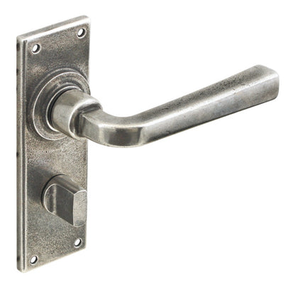 Salvador Lever Hdls/Plt WC Lock Pewter