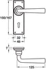 Olympia Lever Hdls/Plt Latch Pewter