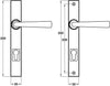 Olympia Lever Hdls/Plt Multipoint Pewter