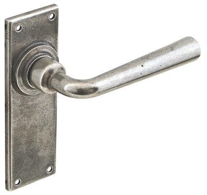 Olympia Lever Hdls/Plt Latch Pewter