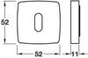 RO13 Escutcheons 52x52mm Std KW ZA Rose