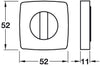 RO13 Escutcheons 52x52mm WC Set ZA AB