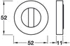 RO14 Escutcheons D52mm WC Set ZA Gold