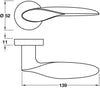 Mimas Lever Hdls/Rose D52mm ZA BN