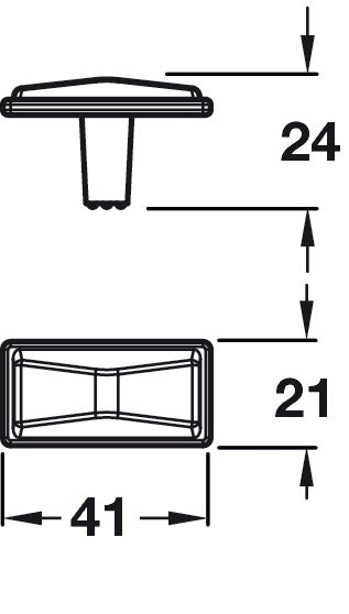 Shapes Knob ZA Ant Cop 41x21x24mm
