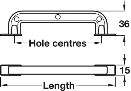 Loft D Pull Hdl ZA Ant Brs 64mm cc