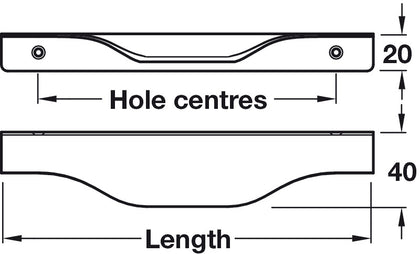 Patience Profile Handle Brush.Cop 160mm