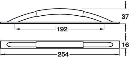 Rufus Bow Hdl Alu Bru Blk Nkl 192mm cc