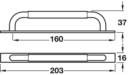 Eustace Bow Hdl Alu Bru Nickel 160mm cc