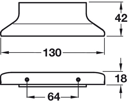 Ritta Profile Hdl ZA Pol Chrome 64mm cc