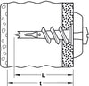 Fischer GKM Plasterboard Dowel Metal