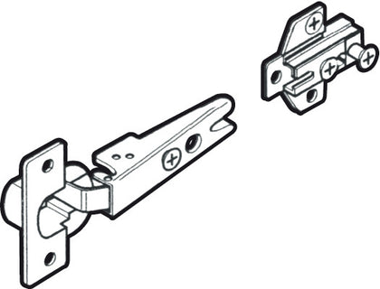 Accuride 1432 40mm Hinge Set-Thick Inset