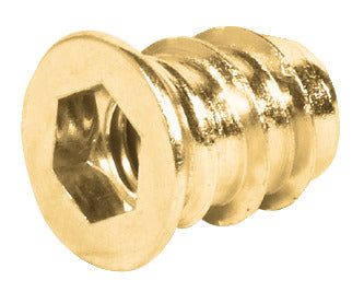 Screw-In Sleeve M6 D7.5x17mm SW6 Y/Chr