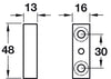 Accuride 0116 End Stops+Fixings Alu