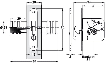 Rotary Knob System with Lock 26.3mm