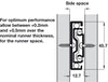 4501A BB Drawer Runner SC Full 35kg 600mm BZP