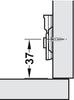 4mm Mounting Plate 1prt Slide Cruci St Euro