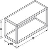 Smartcube Set 300x900mm Alu Blk