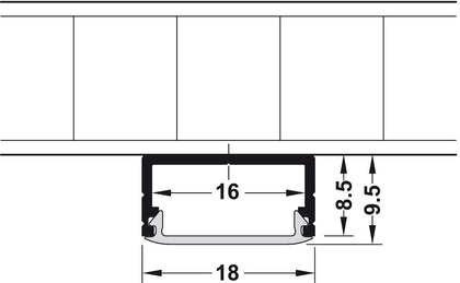 Loox LED Alu Pro SM 2.5m 8.5mm Milky