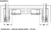 Free Up E/Free Swing E Cross Bar 900mm