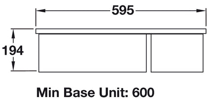 RM CRUB3314WH/ Rustique Ceram 1.5B Sink