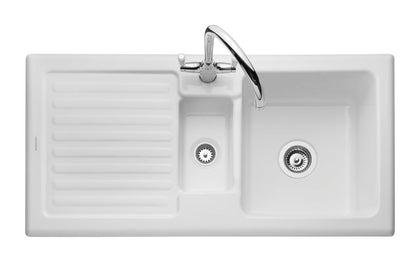 RM CRT10202WH/ Rustic Ceramic 1.5B Sink