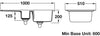 RM CRT10202WH/ Rustic Ceramic 1.5B Sink