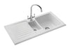 RM CRT10202WH/ Rustic Ceramic 1.5B Sink