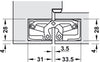 Tectus TE340 3D 180D Hinge BM