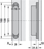 Tectus TE340 3D 180D Hinge MB