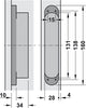 Tectus TE340 3D 180D Hinge BM