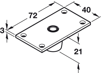 Top Roller Guide for PO Larder Runner