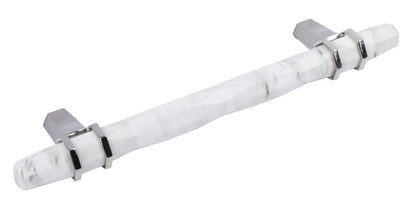 Carrione Pull Hdl ZA Wht/Nkl 96mm cc